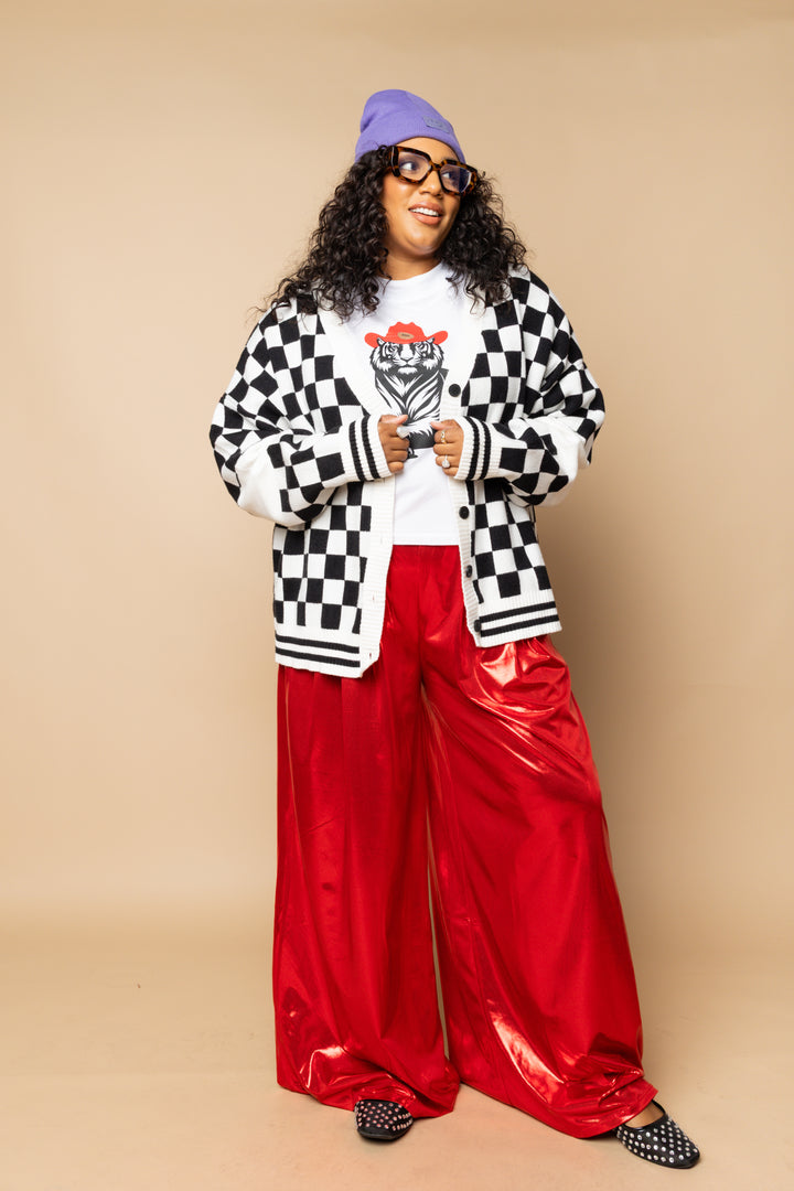 Living in The Moment Pants- Crimson