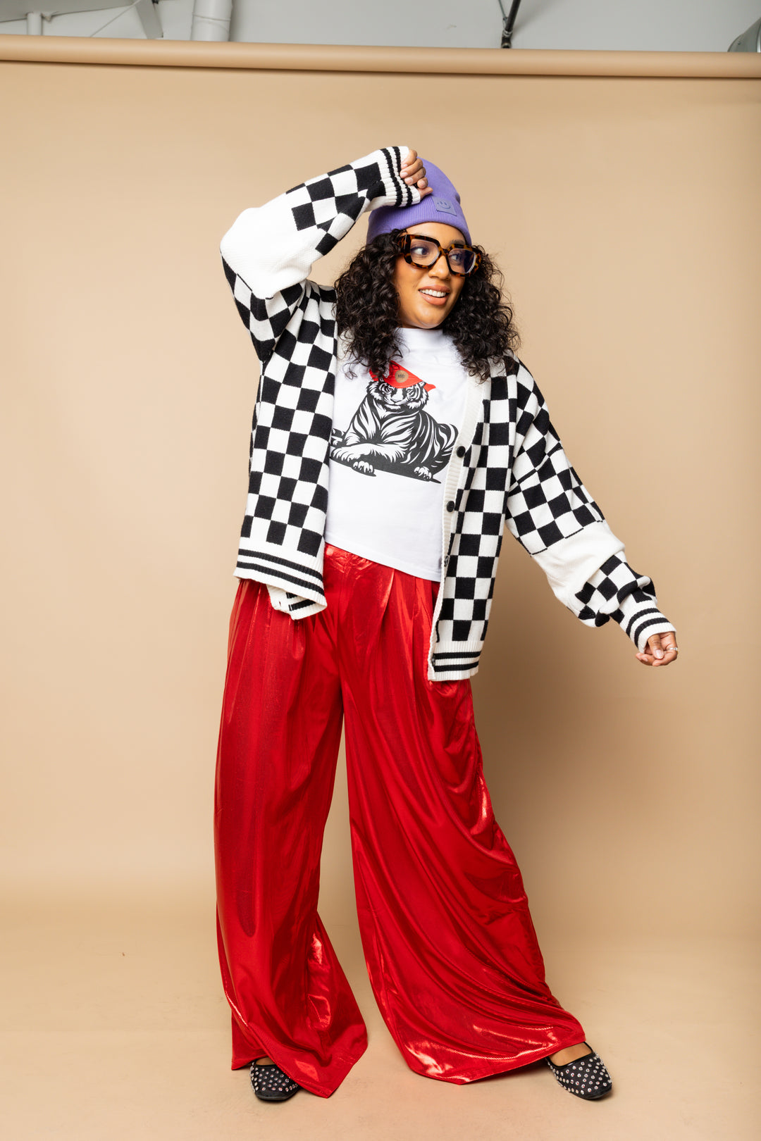 Living in The Moment Pants- Crimson