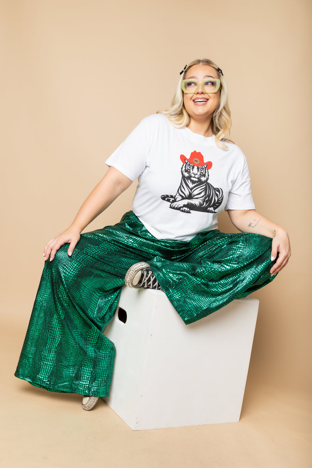 Told You So Metallic Pants - Mermaid