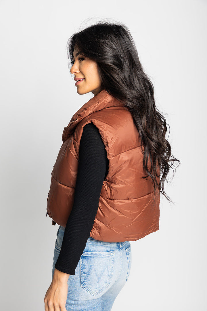 I'll Catch Up Puffer Vest [S-XL] multiple colors