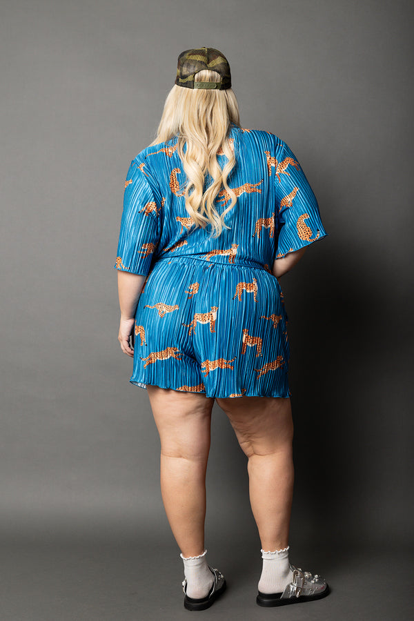 On the Prowl Plisse Leopard Set