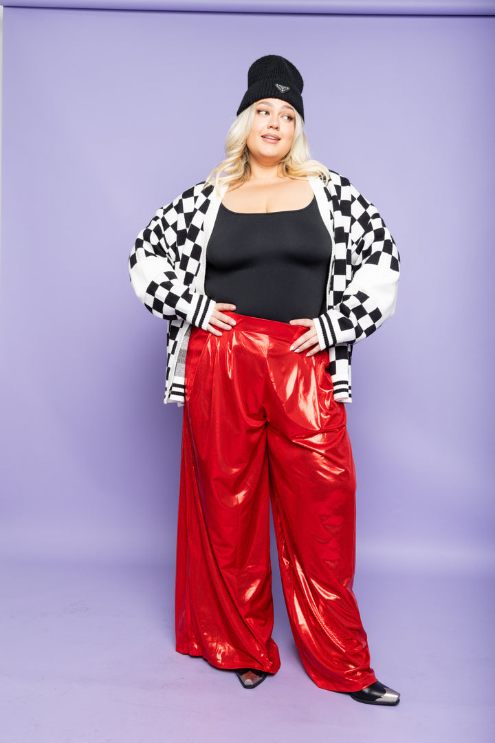 Living in The Moment Pants- Crimson