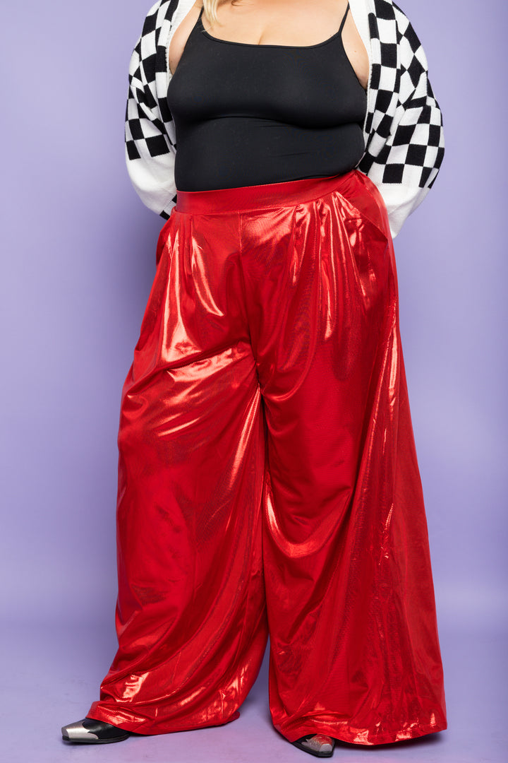 Living in The Moment Pants- Crimson