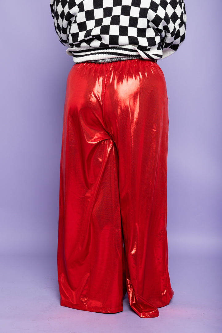 Living in The Moment Pants- Crimson