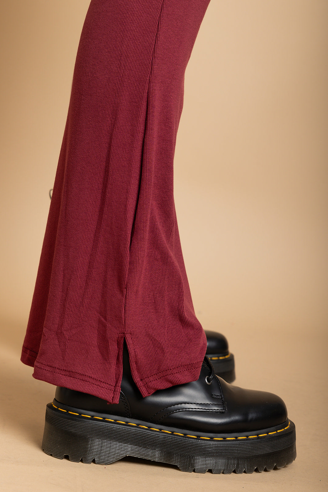 Day Dreamer Ribbed Pant Set - Maroon [S-3X]