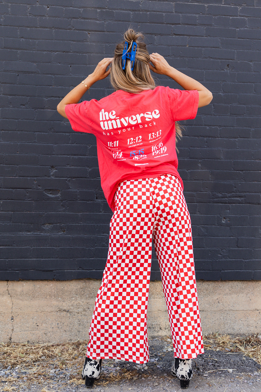 My Reputation Checkered Pants - Red