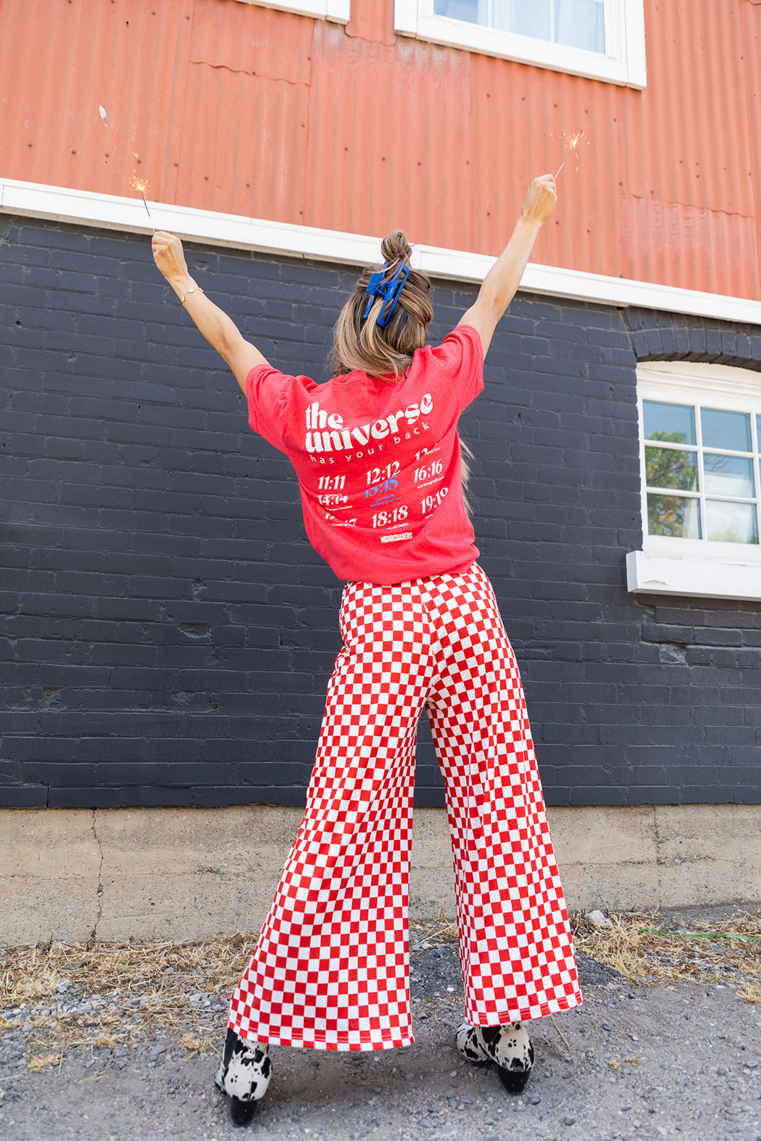 My Reputation Checkered Pants - Red