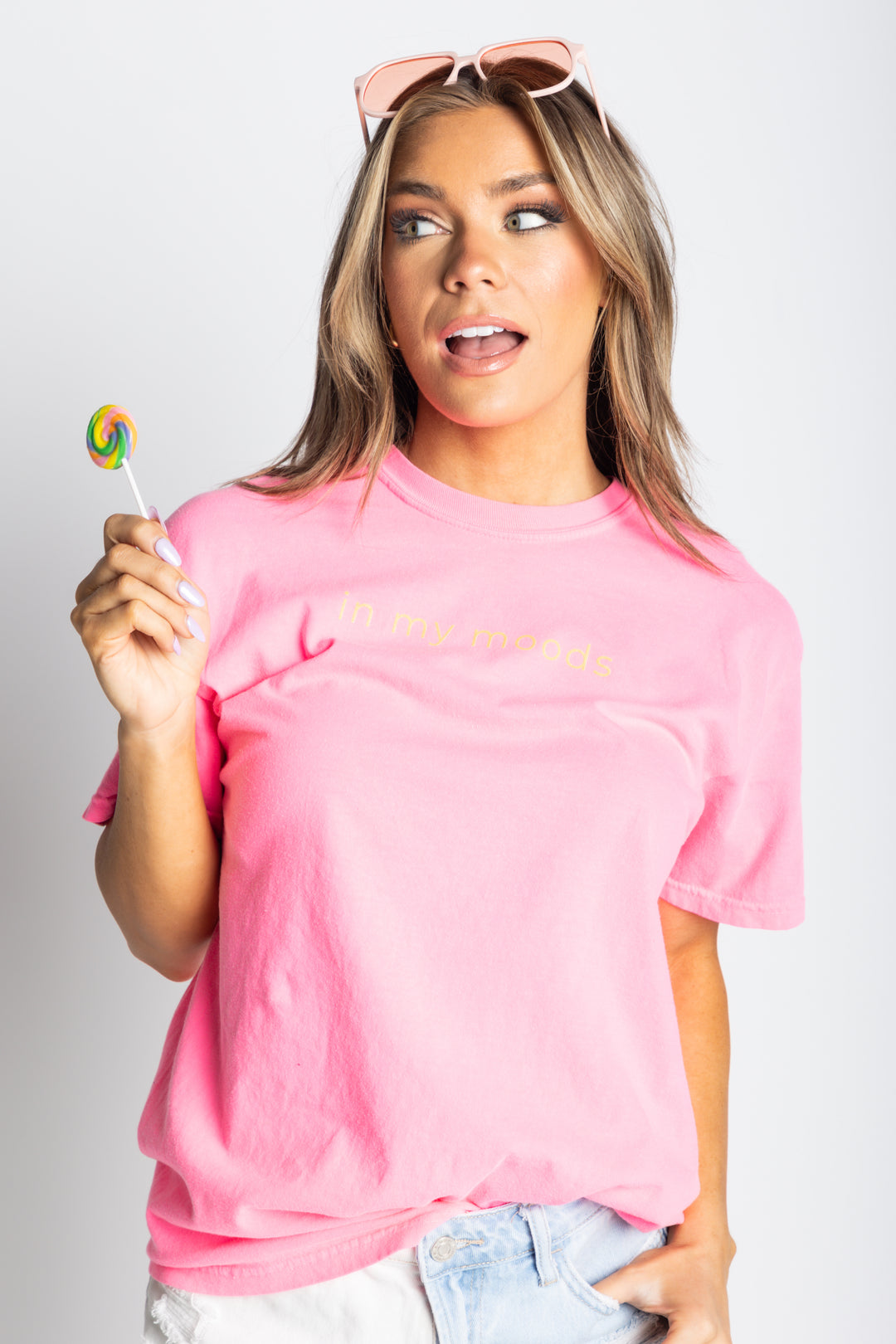 In My Moods Graphic Tee [S-3X] - Pink