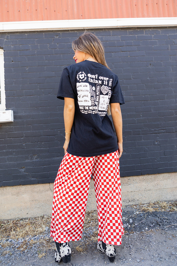My Reputation Checkered Pants - Red