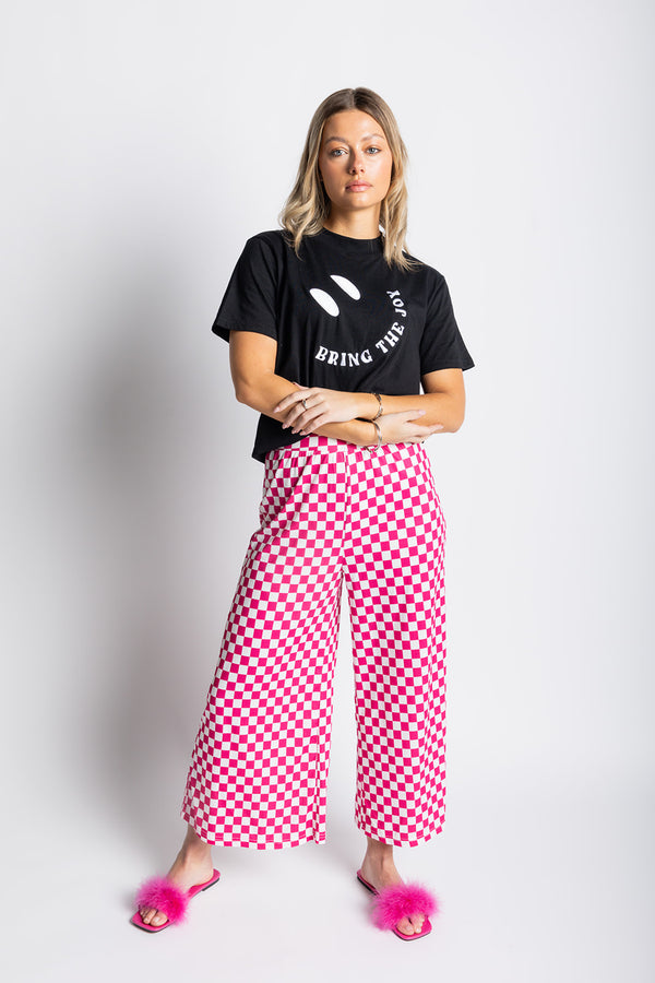My Reputation Checkered Pants - Pink