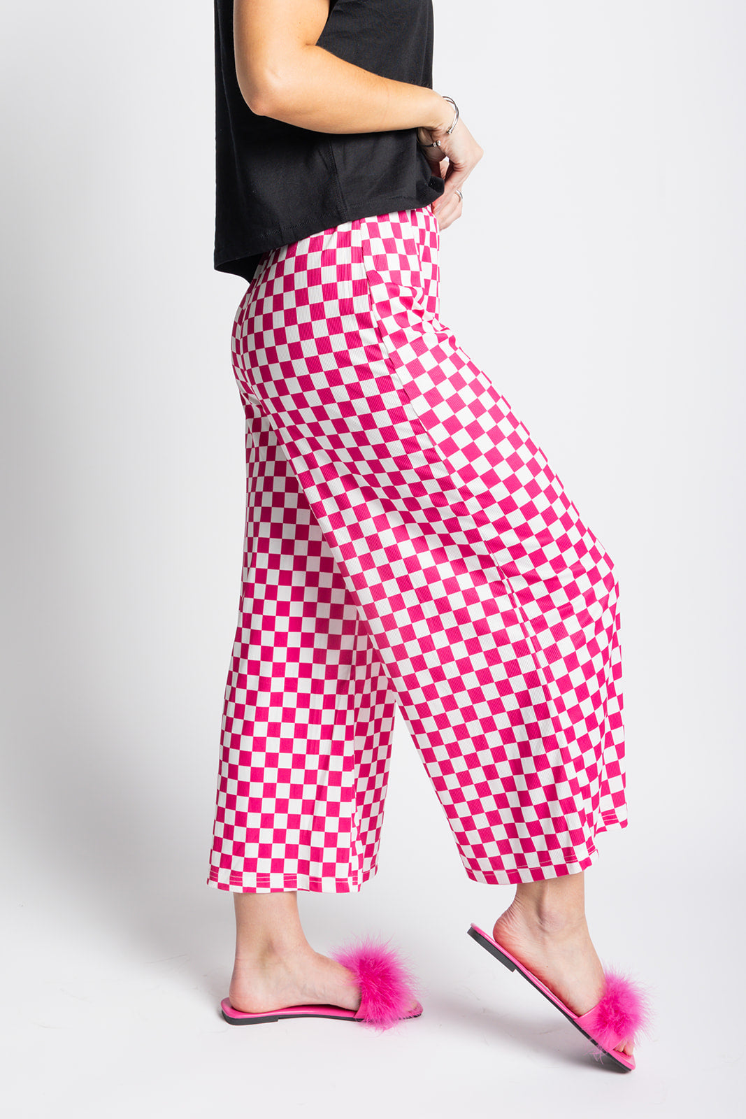 My Reputation Checkered Pants - Pink