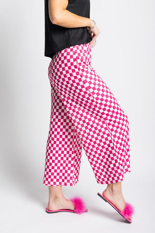 My Reputation Checkered Pants - Pink