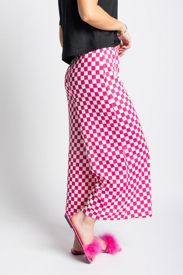 My Reputation Checkered Pants - Pink