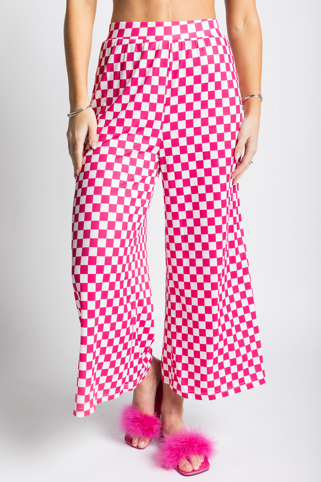 My Reputation Checkered Pants - Pink