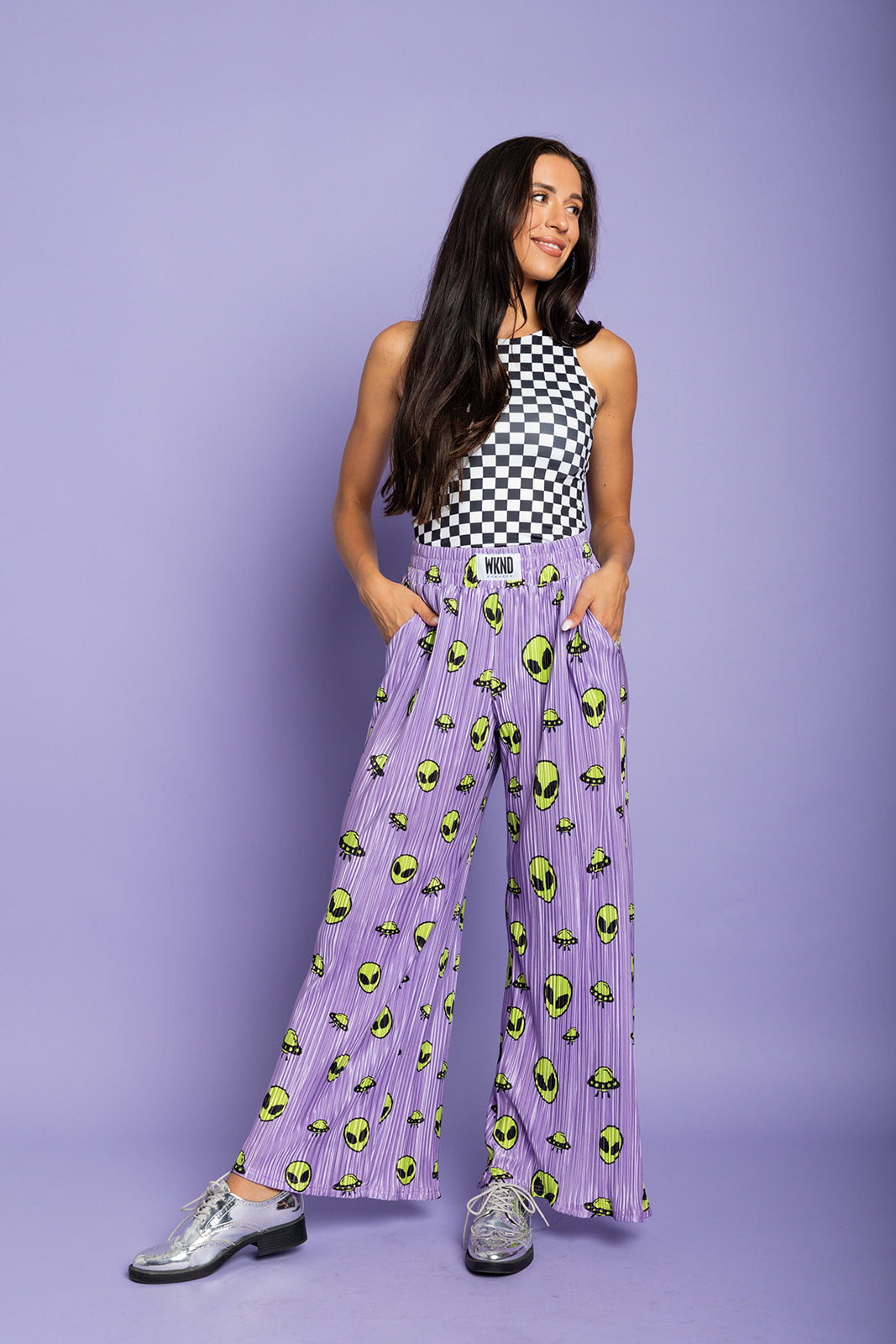 Out of This World Plisse Pants