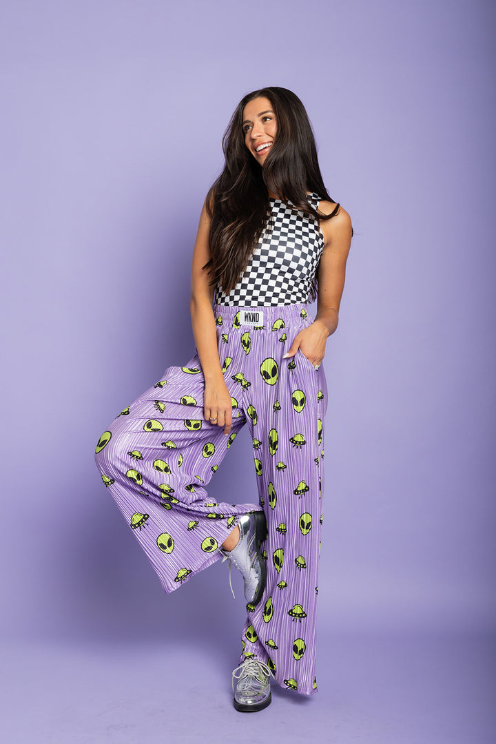 Out of This World Plisse Pants