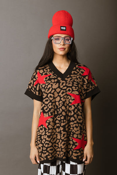 Wild One Leopard Knit Top