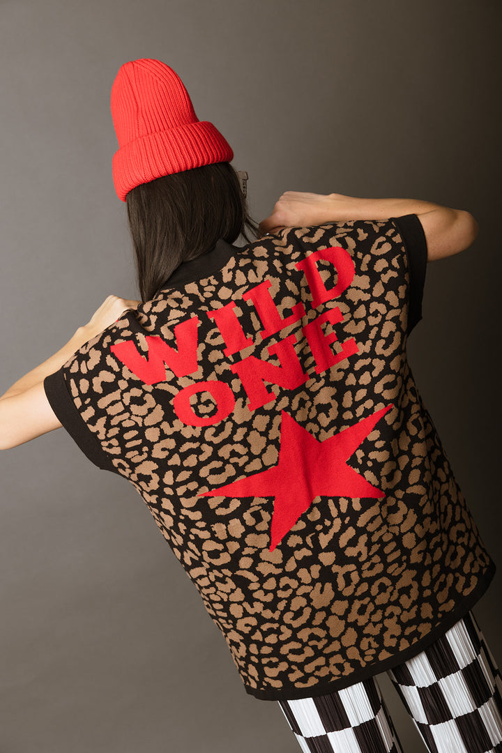 Wild One Leopard Knit Top