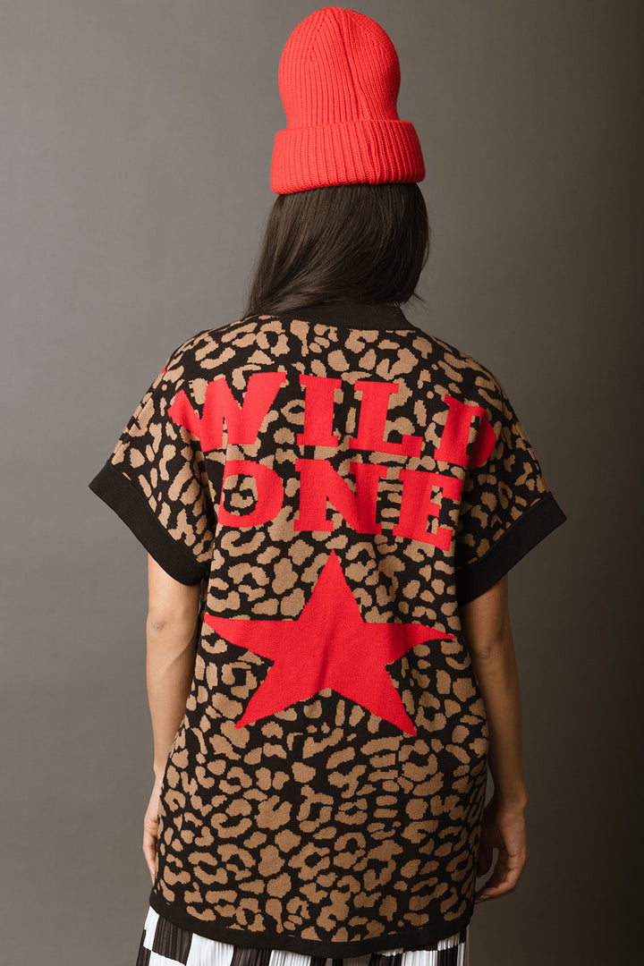 Wild One Leopard Knit Top