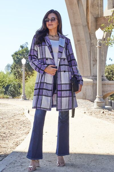 Off The Grid Checkered Long Jacket [S-3XL]
