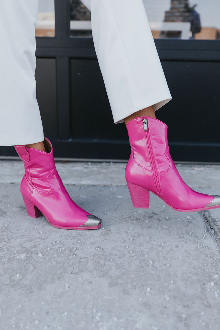 Brayden Boots- Pink (Sizes 5.5-7.5)