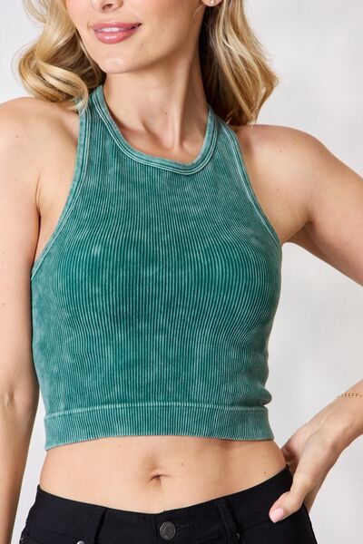 Always Everlasting Ribbed Cropped Tank